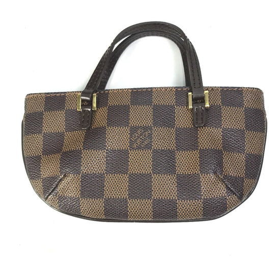 LOUIS VUITTON Tote Bag N51120 Damier canvas Brown Damier Manosque GM Women Used Authentic