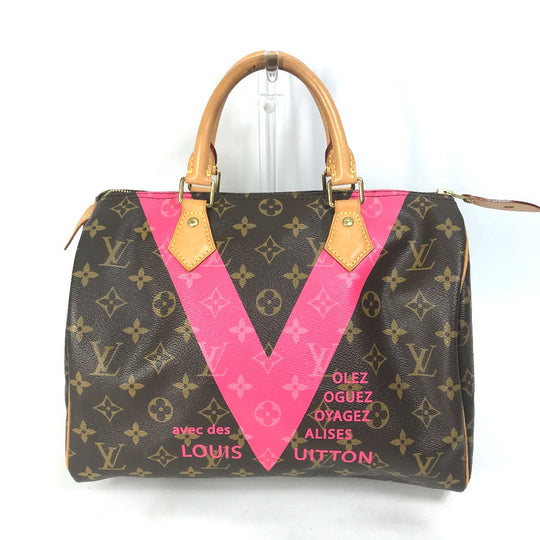LOUIS VUITTON Boston Duffel bag M41533 Monogram canvas Brown Monogram V Speedy 30 Women Used Authentic