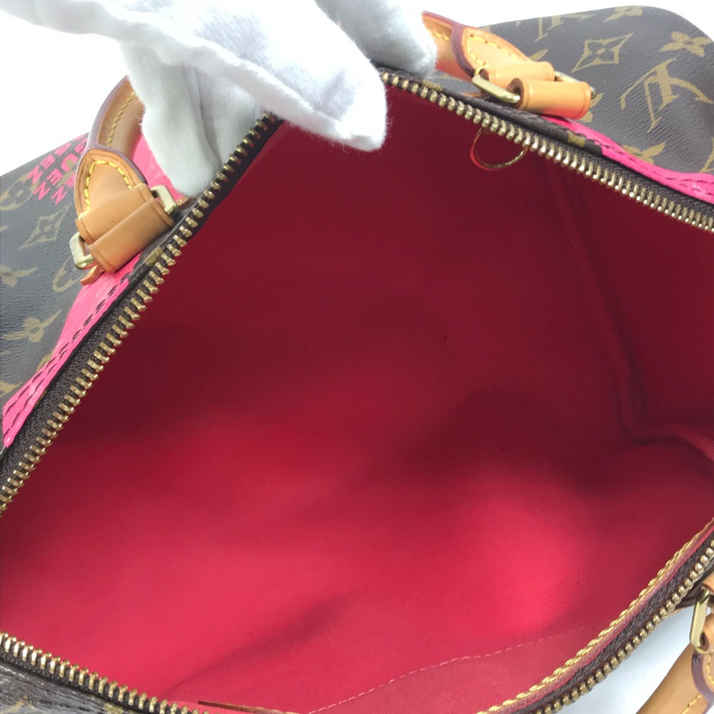LOUIS VUITTON Boston Duffel bag M41533 Monogram canvas Brown Monogram V Speedy 30 Women Used Authentic