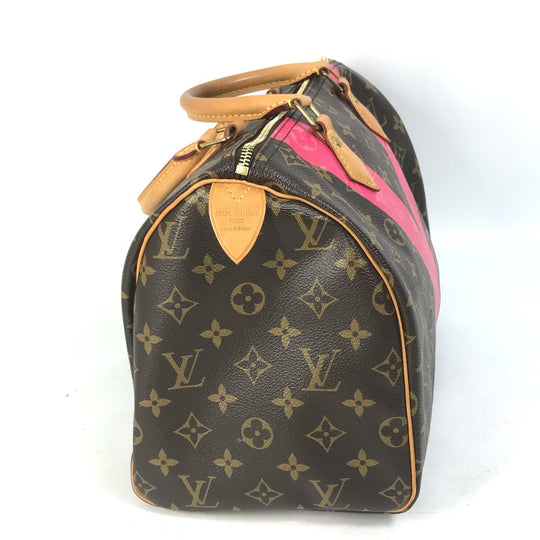 LOUIS VUITTON Boston Duffel bag M41533 Monogram canvas Brown Monogram V Speedy 30 Women Used Authentic