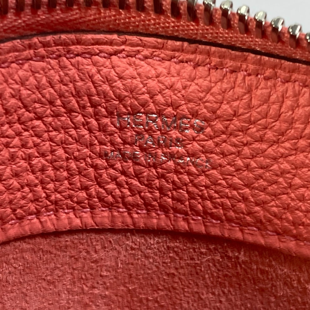HERMES Pouch Togo pink Bazaar Mini PM Women Used Authentic
