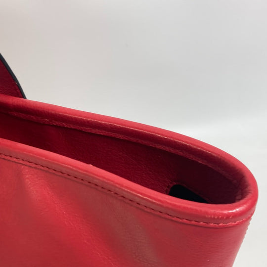 COACH Tote Bag F71699 leather Red Shoulder Bag Shoulder Bag logo Women Used Authentic