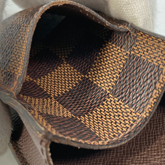LOUIS VUITTON Cigarette case N63024 Damier canvas Brown Damier Etui cigarette Women Used Authentic