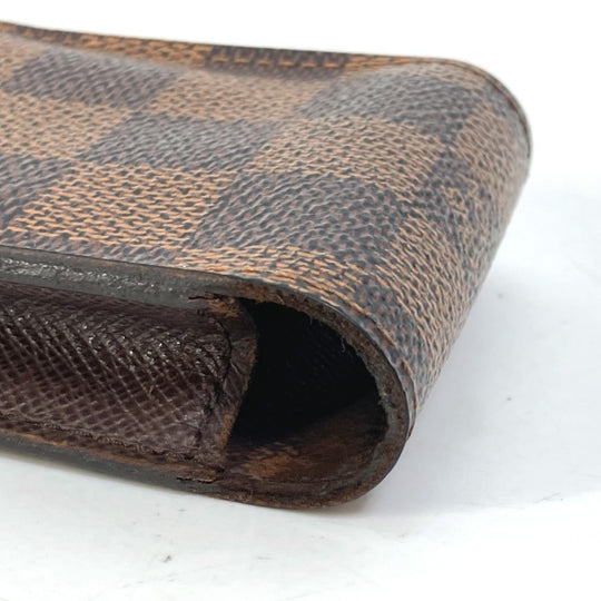 LOUIS VUITTON Cigarette case N63024 Damier canvas Brown Damier Etui cigarette Women Used Authentic