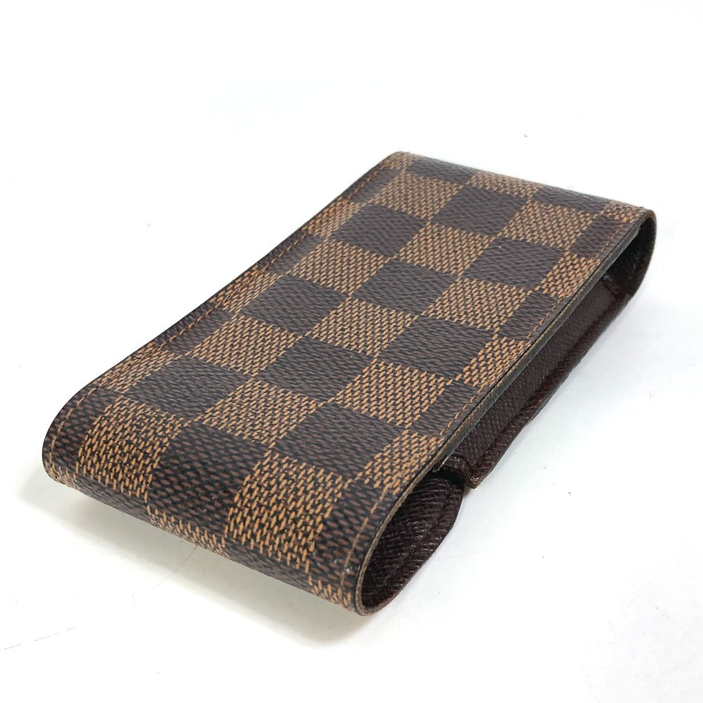 LOUIS VUITTON Cigarette case N63024 Damier canvas Brown Damier Etui cigarette Women Used Authentic