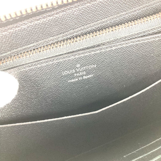 LOUIS VUITTON Long Wallet Purse M61698 Monogram Eclipse Canvas black Monogram Eclipse Zippy XL mens Used Authentic