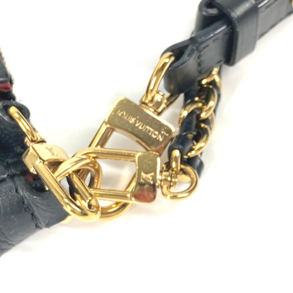 LOUIS VUITTON Shoulder Bag M45777 Monogram Ann Platt Leather black Monogram Empreinte Bicolor Multi Pochette Accessoires Women Used Authentic