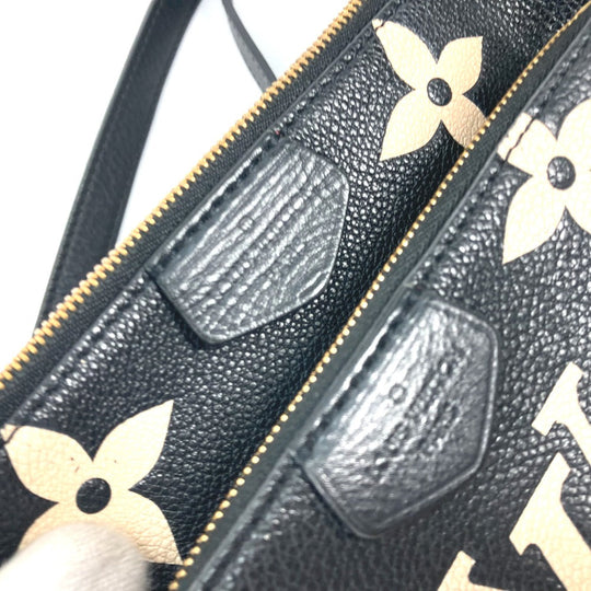 LOUIS VUITTON Shoulder Bag M45777 Monogram Ann Platt Leather black Monogram Empreinte Bicolor Multi Pochette Accessoires Women Used Authentic