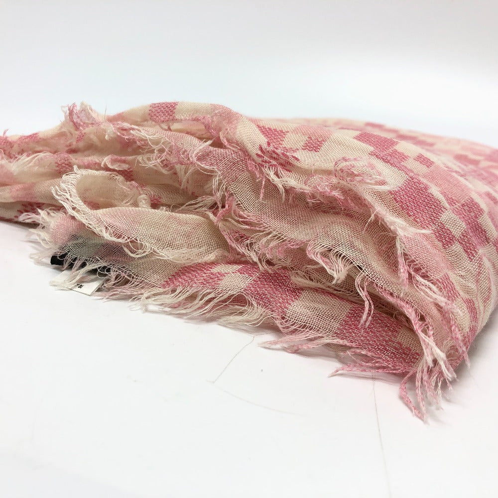 LOUIS VUITTON Stall M72578 Cashmere, Silk pink Damier Etol Alize Women Used Authentic
