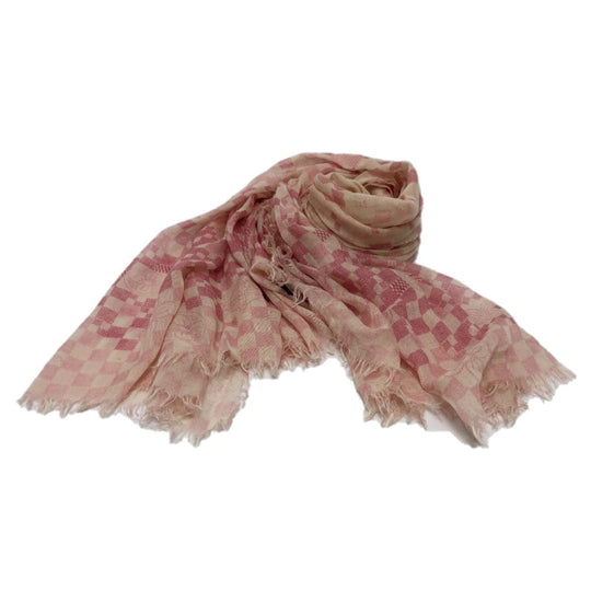 LOUIS VUITTON Stall M72578 Cashmere, Silk pink Damier Etol Alize Women Used Authentic