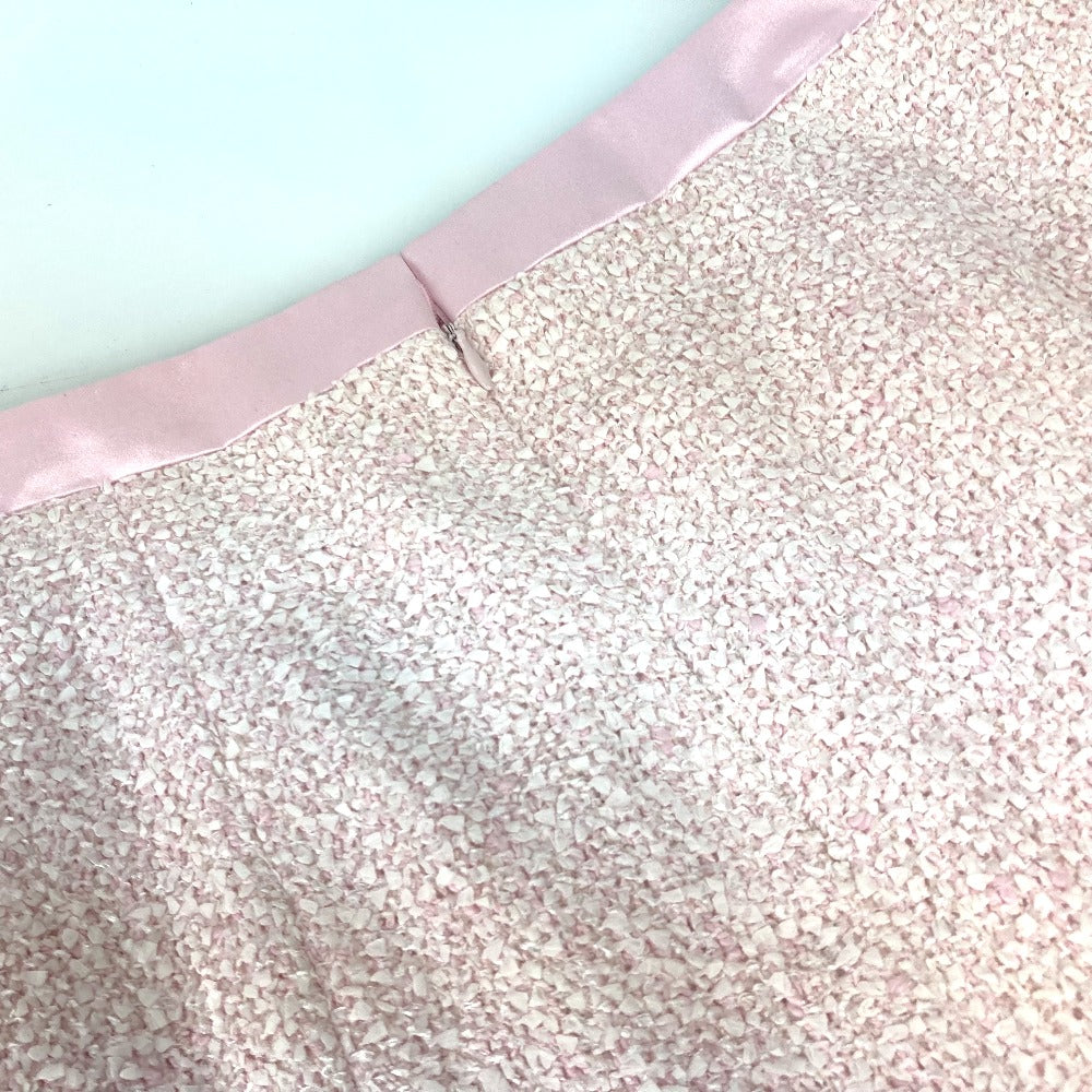 CHANEL skirt P22754 Nylon pink 04C COCO Mark CC Women 44 Used Authentic
