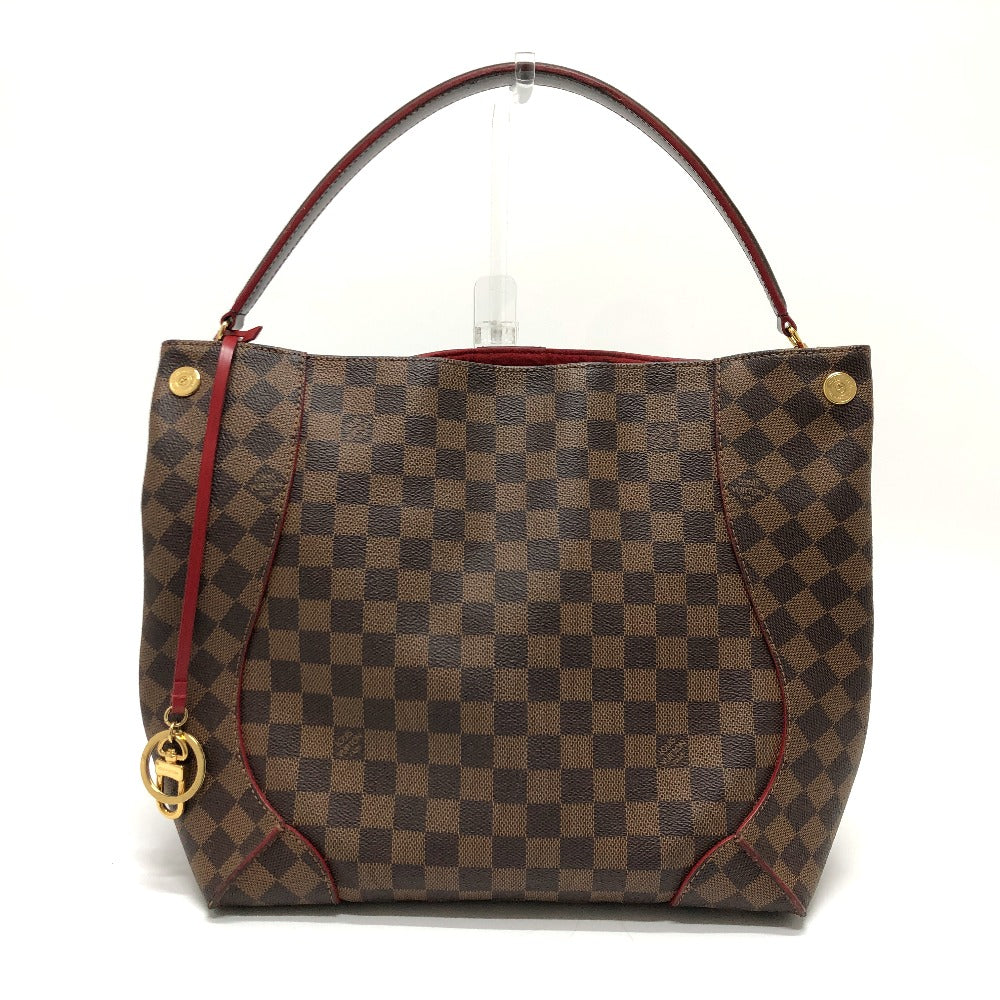 LOUIS VUITTON Shoulder Bag N41556 Damier canvas Brown Damier Kaisa Hobo Women Used Authentic
