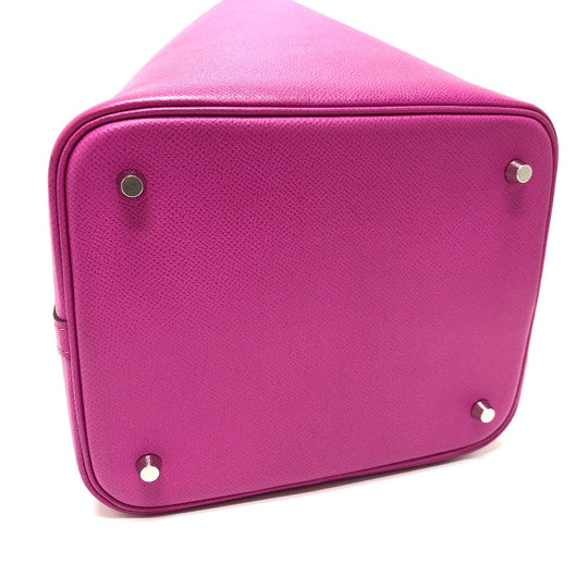 HERMES Handbag Epsom Purple type Picotin Lock MM Tressage Women Used Authentic