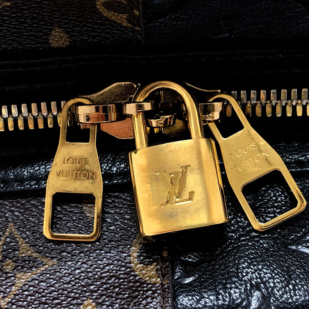 LOUIS VUITTON Tote Bag M40504 Monogram canvas Brown Monogram block stoat Women Used Authentic