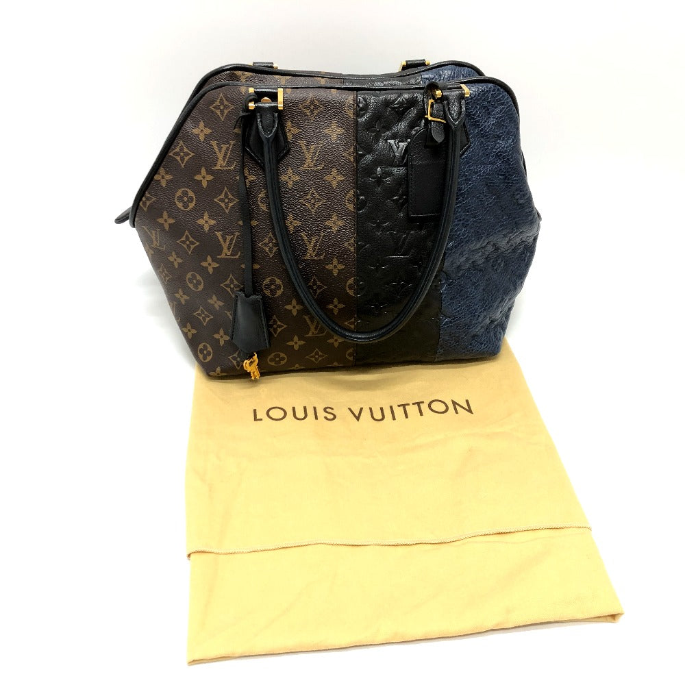 LOUIS VUITTON Tote Bag M40504 Monogram canvas Brown Monogram block stoat Women Used Authentic