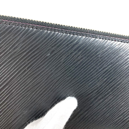 LOUIS VUITTON Coin case M64579 Epi Leather black Epi Pochette Felice Women(Unisex) Used Authentic