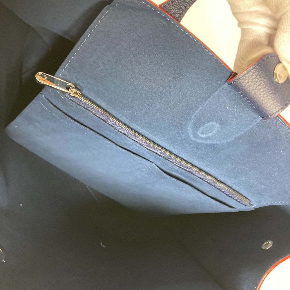 LOUIS VUITTON Shoulder Bag M52759 leather Navy Rock Me Go Women Used Authentic