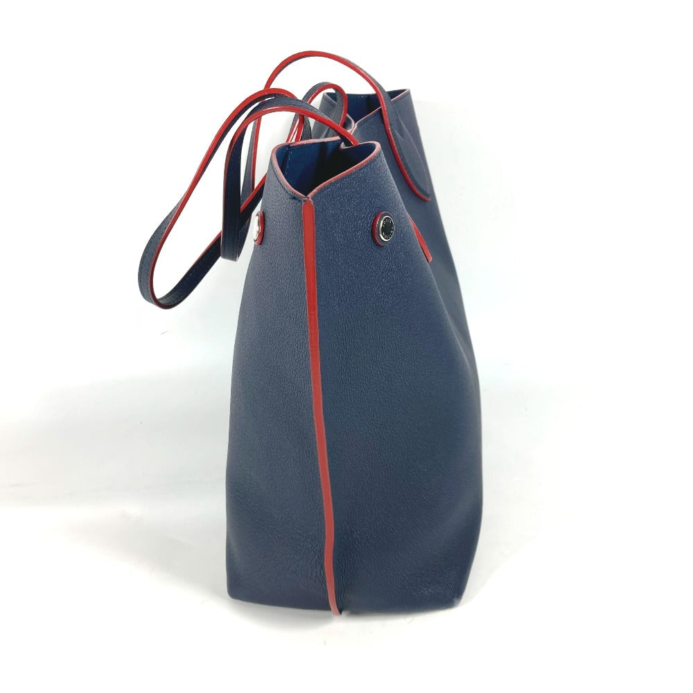LOUIS VUITTON Shoulder Bag M52759 leather Navy Rock Me Go Women Used Authentic