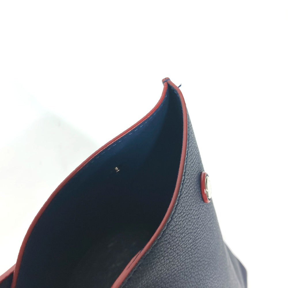 LOUIS VUITTON Shoulder Bag M52759 leather Navy Rock Me Go Women Used Authentic