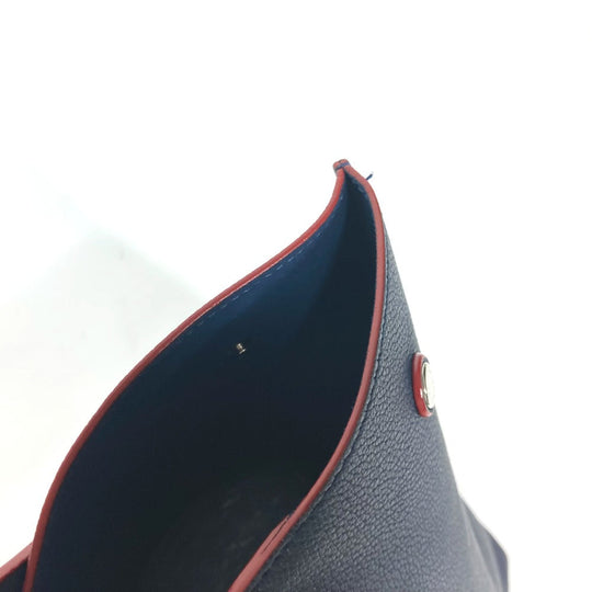 LOUIS VUITTON Shoulder Bag M52759 leather Navy Rock Me Go Women Used Authentic