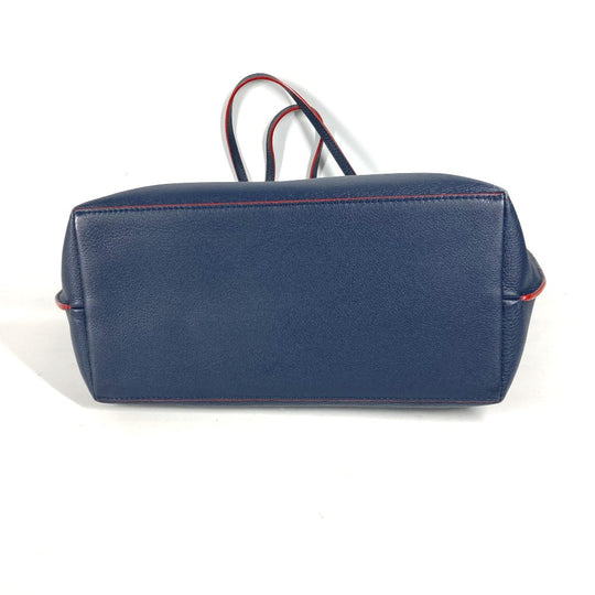 LOUIS VUITTON Shoulder Bag M52759 leather Navy Rock Me Go Women Used Authentic