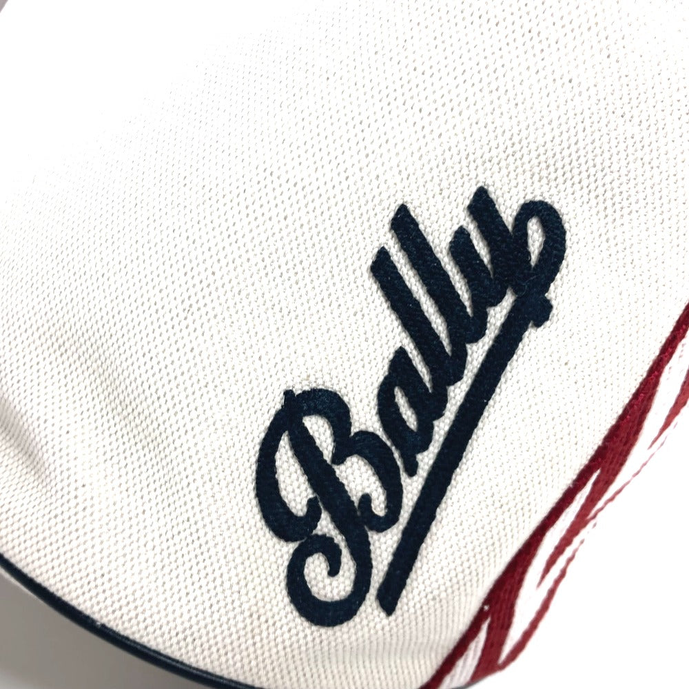 BALLY Shoulder Bag 6232568 canvas white Bucket BRUNILLE logo mens Used Authentic
