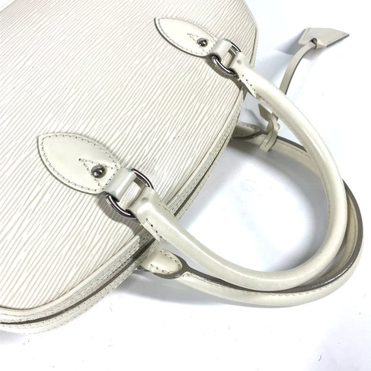 LOUIS VUITTON Handbag M5285J Epi Leather white Epi jasmine Women Used Authentic