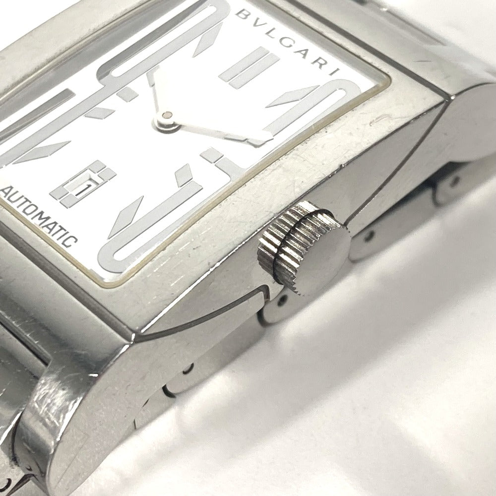 BVLGARI Watches Quartz RT45S Stainless Steel Silver Lettan logo white dial mens Used Authentic
