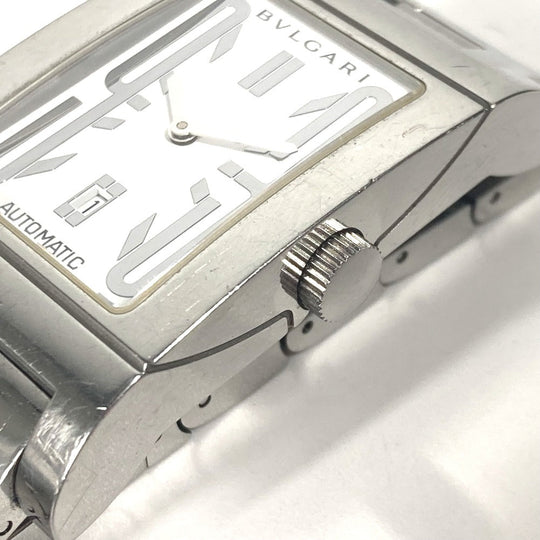BVLGARI Watches Quartz RT45S Stainless Steel Silver Lettan logo white dial mens Used Authentic