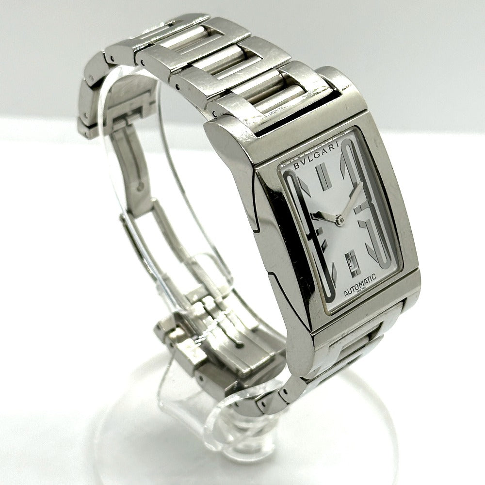 BVLGARI Watches Quartz RT45S Stainless Steel Silver Lettan logo white dial mens Used Authentic