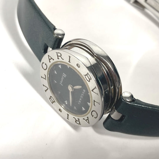 BVLGARI Watches Quartz BZ22S Enamel, Stainless Steel, Stainless Steel Silver B-zero1 B-zero1 black dial Women Used Authentic