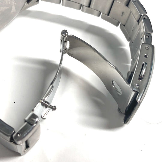 CITIZEN Watches Solar Powered J810 Stainless Steel Silver Eco Drive Navy dial mens Used Authentic