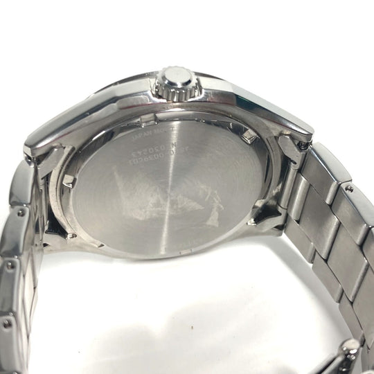 CITIZEN Watches Solar Powered J810 Stainless Steel Silver Eco Drive Navy dial mens Used Authentic