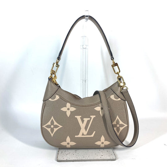 LOUIS VUITTON Shoulder Bag M46112 Monogram Ann Platt Leather beige Monogram Ann Platt Bagatelle NM Women Used Authentic