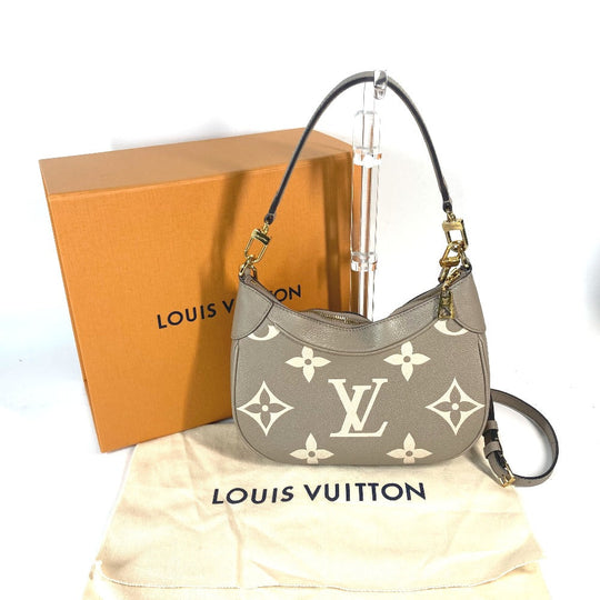 LOUIS VUITTON Shoulder Bag M46112 Monogram Ann Platt Leather beige Monogram Ann Platt Bagatelle NM Women Used Authentic