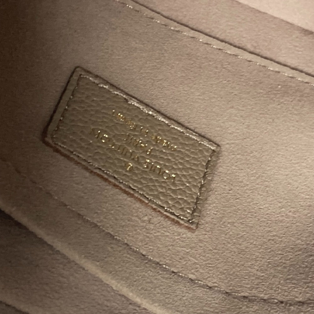 LOUIS VUITTON Shoulder Bag M46112 Monogram Ann Platt Leather beige Monogram Ann Platt Bagatelle NM Women Used Authentic