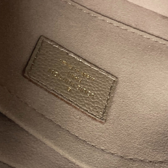 LOUIS VUITTON Shoulder Bag M46112 Monogram Ann Platt Leather beige Monogram Ann Platt Bagatelle NM Women Used Authentic