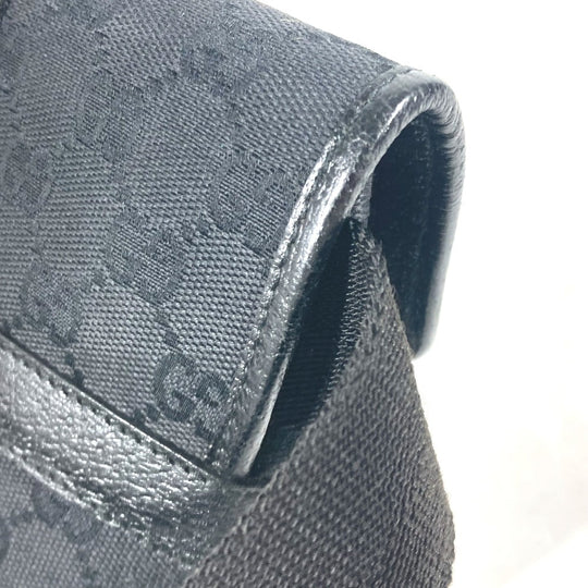 GUCCI Sling bag 131236 GG canvas / leather black cross GG unisex(Unisex) Used Authentic