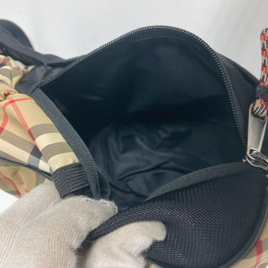 BURBERRY Sling bag 8013645 Nylon beige cross check unisex(Unisex) Used Authentic