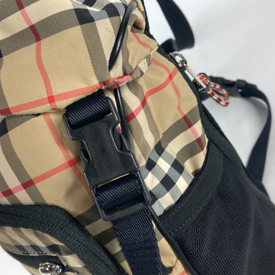 BURBERRY Sling bag 8013645 Nylon beige cross check unisex(Unisex) Used Authentic