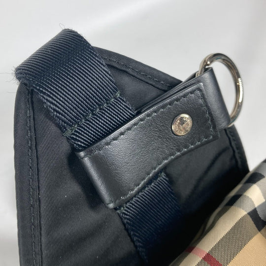 BURBERRY Sling bag 8013645 Nylon beige cross check unisex(Unisex) Used Authentic