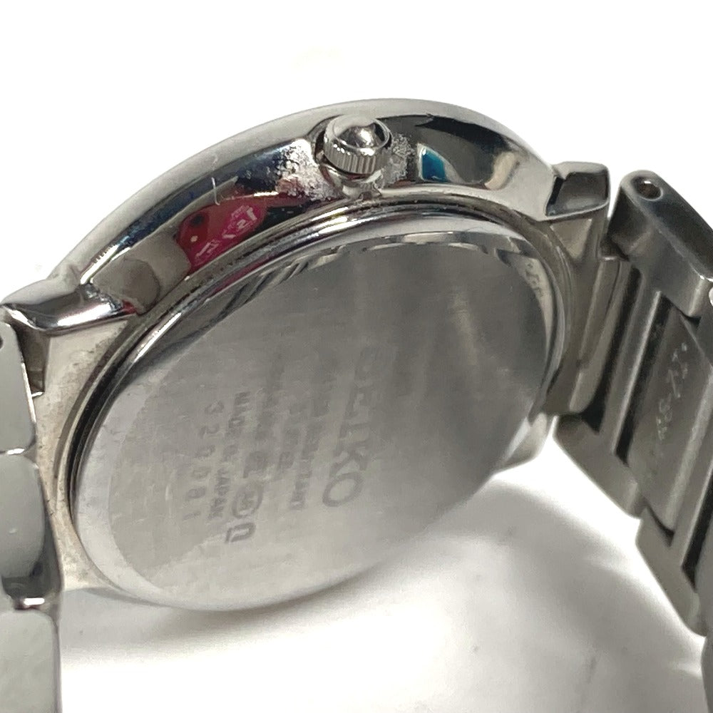 SEIKO Watches Quartz 4J40-0AE0 Stainless Steel Silver Exceline white dial Women Used Authentic