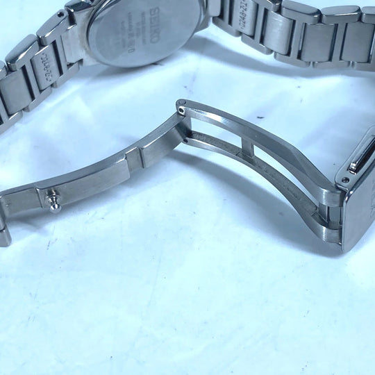 SEIKO Watches Quartz 4J40-0AE0 Stainless Steel Silver Exceline white dial Women Used Authentic