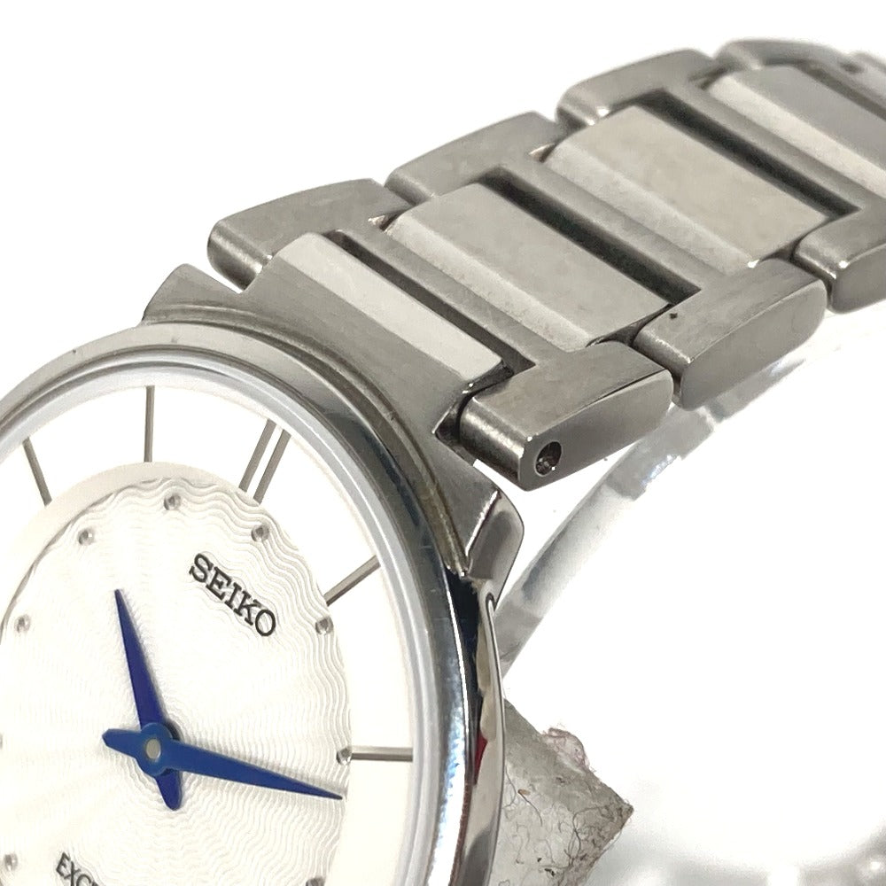 SEIKO Watches Quartz 4J40-0AE0 Stainless Steel Silver Exceline white dial Women Used Authentic
