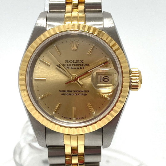 ROLEX Watches Mechanical Automatic 69173 Stainless Steel/YG gold combination Datejust gold dial Women Used Authentic