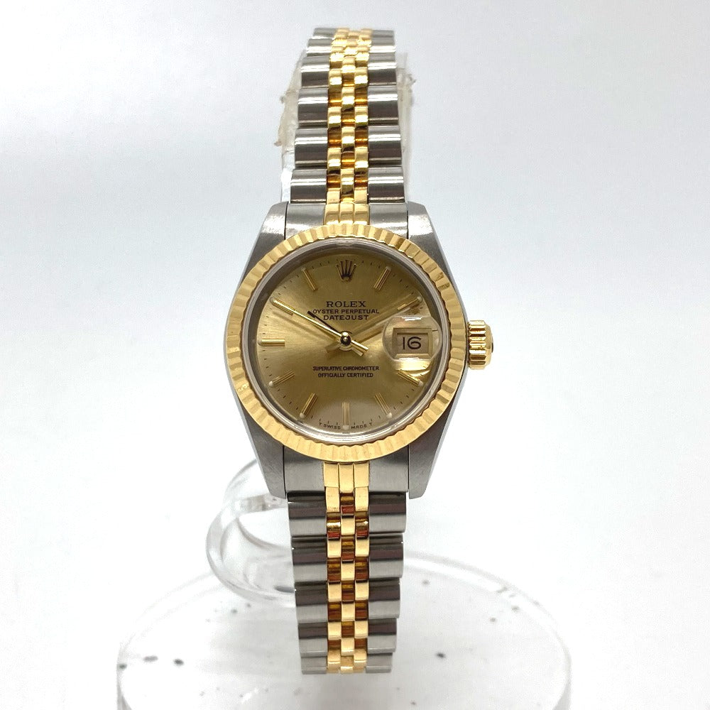 ROLEX Watches Mechanical Automatic 69173 Stainless Steel/YG gold combination Datejust gold dial Women Used Authentic