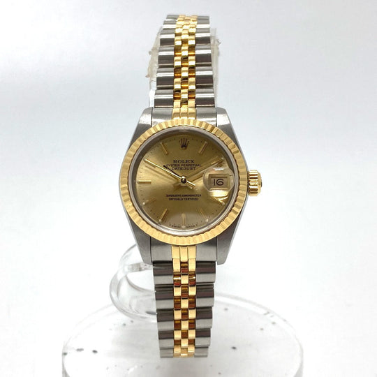 ROLEX Watches Mechanical Automatic 69173 Stainless Steel/YG gold combination Datejust gold dial Women Used Authentic