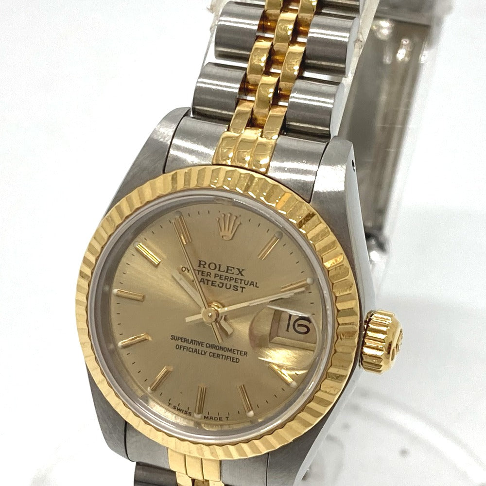ROLEX Watches Mechanical Automatic 69173 Stainless Steel/YG gold combination Datejust gold dial Women Used Authentic