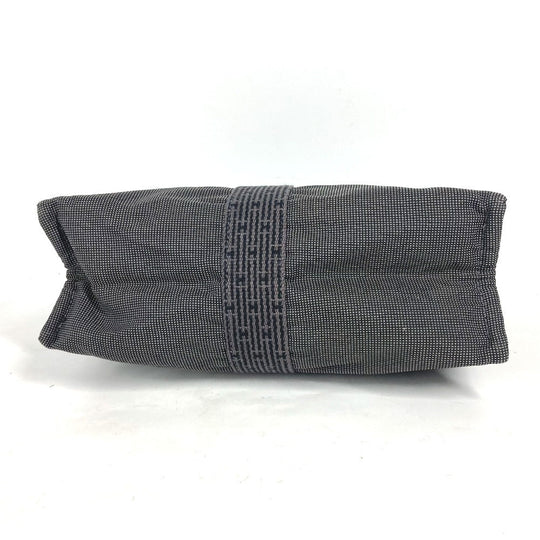 HERMES Clutch bag canvas gray Her Line Pouch MM Women Used Authentic