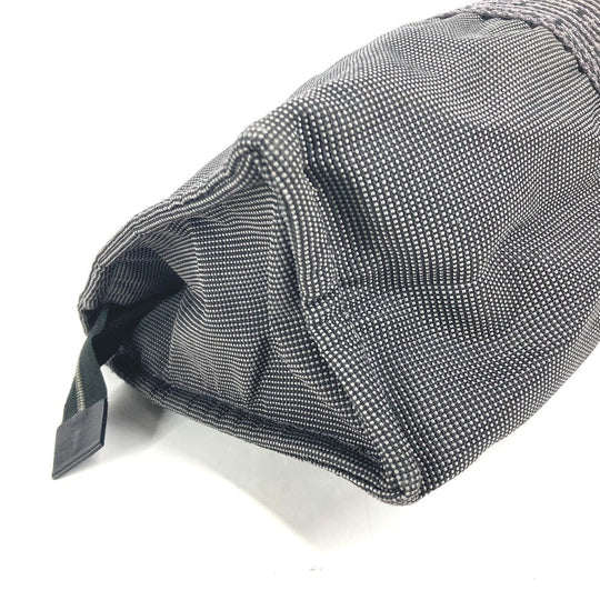 HERMES Clutch bag canvas gray Her Line Pouch MM Women Used Authentic